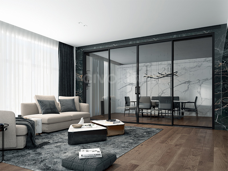 佛山希歐系統門窗廠家極窄推拉門